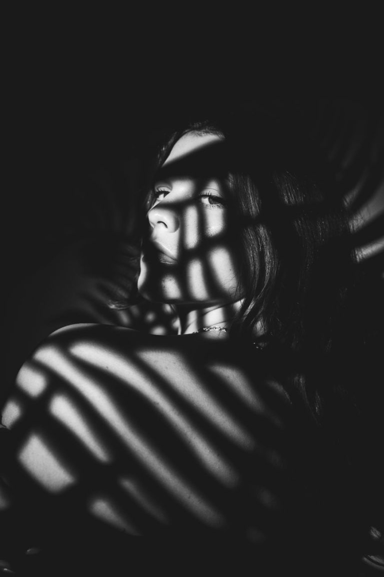 Intimate boudoir setting