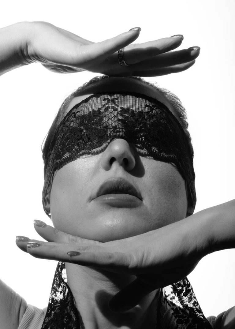 Intimate boudoir setting