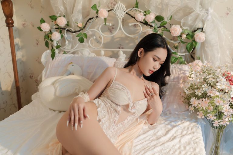 Intimate boudoir setting
