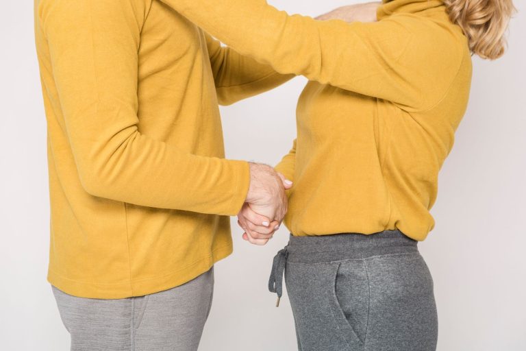 Couple embracing