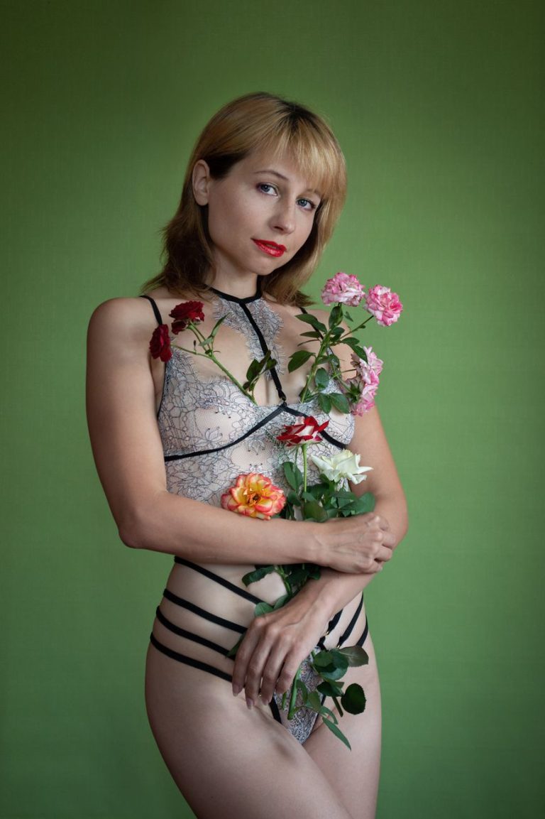 Woman in lingerie
